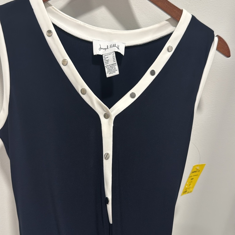 Joseph Ribkoff Black/Vanilla Top Style 232011 - Picture 5 of 9